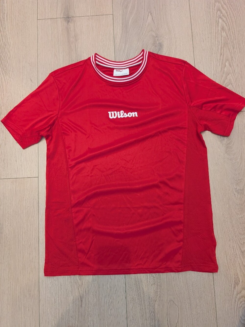 Wilson Boy's Red Athletic Short Sleeve Shirt 0205